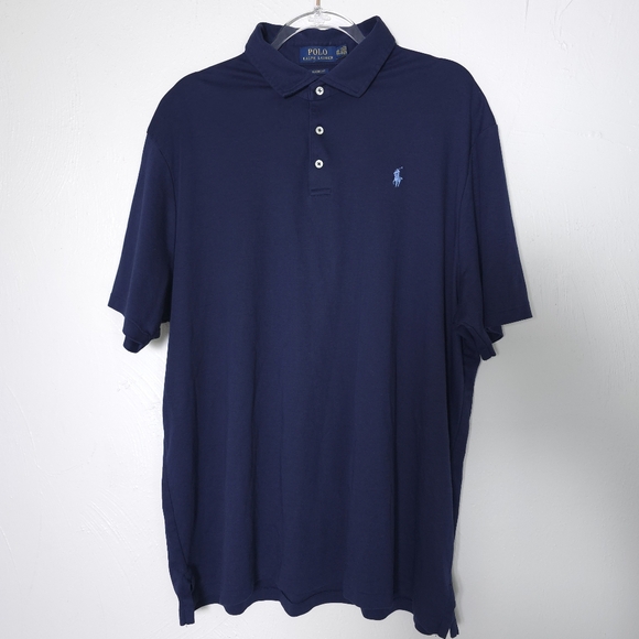 Polo Ralph Lauren Other - Polo by Ralph Lauren Men's Navy Blue Cotton Polo Shirt XXL